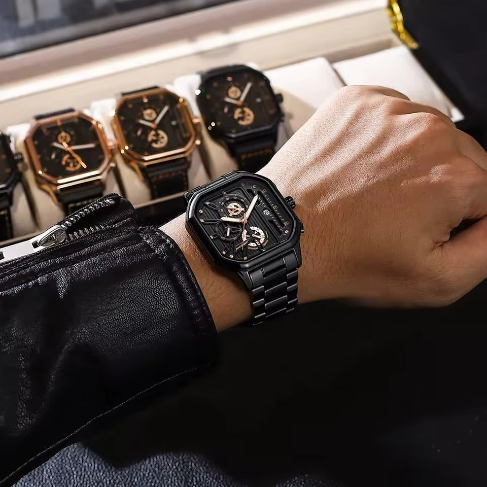 Luxury waterproof watch with box
