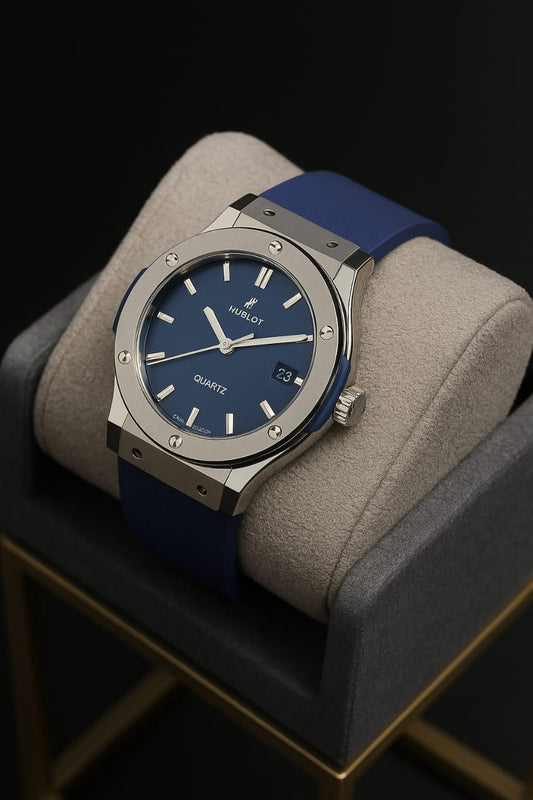 NEW LUXURY HUBLOT QUARTZ CLASSIC WATCH WITH BOX