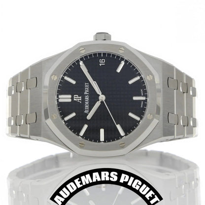 Audemars Inspired Royal Oak Replica – Classic Black Dial Luxury Timepiece