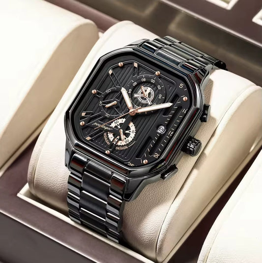Luxury waterproof watch with box